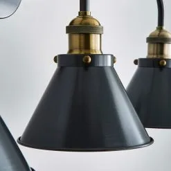 Dunelm Logan Grey 3 Light Wall Light -Dunelm Lights Sales 30755760 alt02