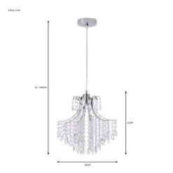 Dunelm Sheridan 1 Light Chrome Ceiling Fitting -Dunelm Lights Sales 30755763 alt07