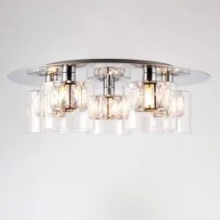 Vogue Lighting Vogue Armoury 5 Light Flush Ceiling Fitting -Dunelm Lights Sales 30755830 alt05
