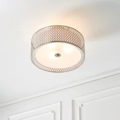 Vogue Lighting Vogue Tolna 3 Light Flush Ceiling Fitting -Dunelm Lights Sales 30755850 alt03