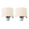 Dunelm Preston Ivory Shaded Wall Light Twin Pack -Dunelm Lights Sales 30762441