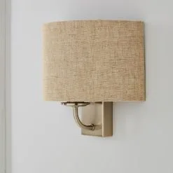 Dunelm Preston Ivory Shaded Wall Light Twin Pack -Dunelm Lights Sales 30762441 alt02