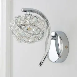 Dunelm Cecilie Glass Wall Light Twin Pack -Dunelm Lights Sales 30762442 alt02