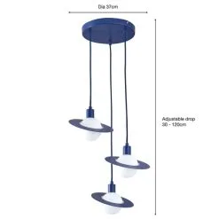 Dunelm Saturn 3 Light Cluster Ceiling Fitting -Dunelm Lights Sales 30763137 alt05