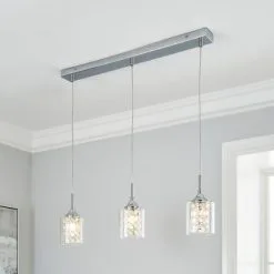 Dunelm Frankie 3 Light Bar Ceiling Fitting