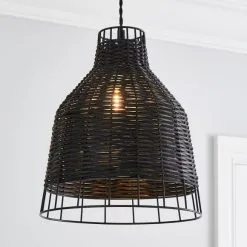 Dunelm Lowa Easy Fit Pendant Black