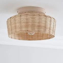 Dunelm Ohio 1 Light Flush Ceiling Fitting -Dunelm Lights Sales 30766150 alt01