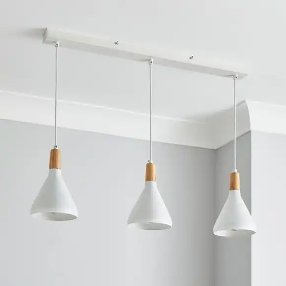 Elements Wolston 3 Light Diner Ceiling Fitting 2 Elements Wolston 3 Light Diner Ceiling Fitting - Image 2