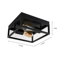 Dunelm Bathroom London 2 Light Flush Fitting -Dunelm Lights Sales 30766169 alt05