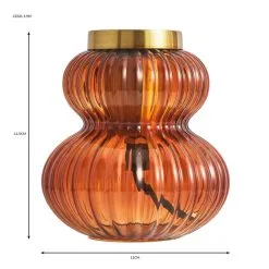 Dunelm Nolan Ribbed Glass Table Lamp Base -Dunelm Lights Sales 30766247 alt07