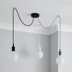 Dunelm Monochrome Flex 3 Light Cluster Ceiling Fitting -Dunelm Lights Sales 30766257 alt06