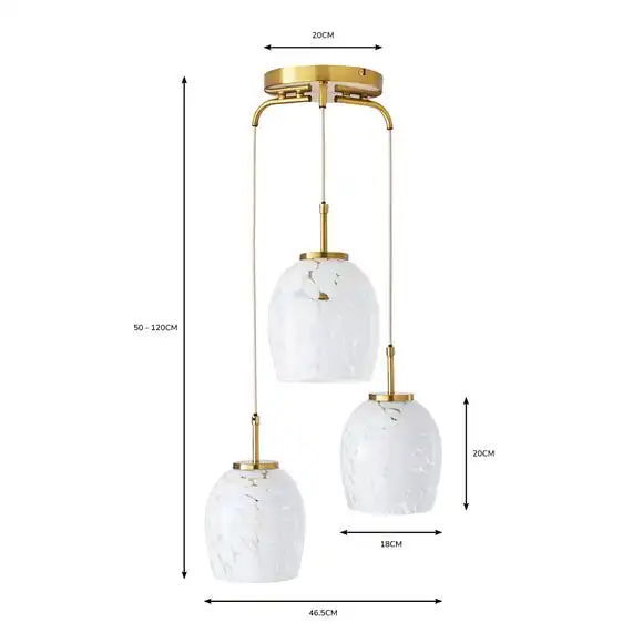 Dunelm Lilo 3 Light Cluster Ceiling Fitting 6 Dunelm Lilo 3 Light Cluster Ceiling Fitting - Image 6