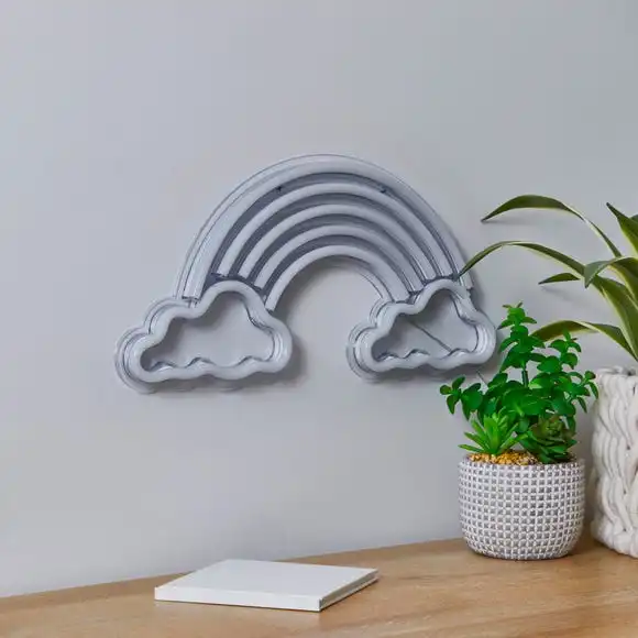 Dunelm Rainbow Neon Sign 2 Dunelm Rainbow Neon Sign - Image 2