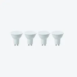 Status 5W Pearl GU10 Bulb 4 Pack -Dunelm Lights Sales 30767630 alt02