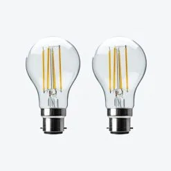 Status 8W Dimmable Filament BC GLS 2 Pack -Dunelm Lights Sales 30767644 alt04