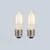 Status 2.5W Filament ES Candle Bulb 2 Pack -Dunelm Lights Sales 30767683