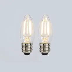 Status 2.5W Filament ES Candle Bulb 2 Pack