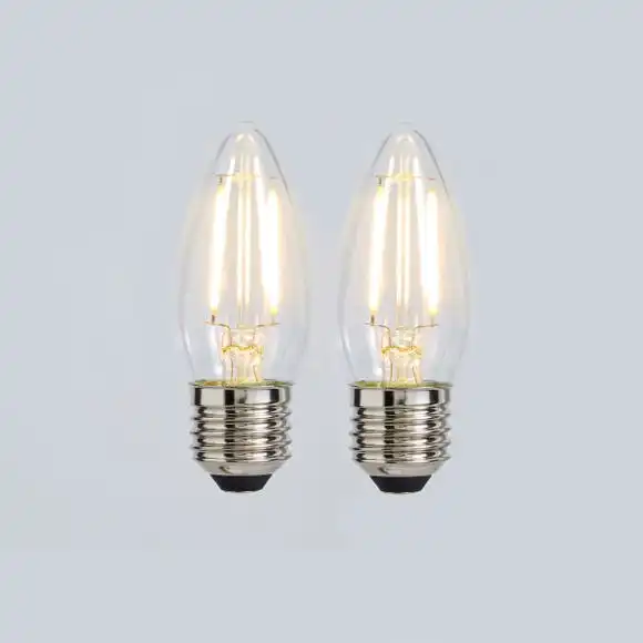Status 2.5W Filament ES Candle Bulb 2 Pack 1 Status 2.5W Filament ES Candle Bulb 2 Pack