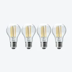 Status 6.5W Filament ES GLS Bulb 4 Pack -Dunelm Lights Sales 30767707 alt04