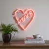Dunelm Love Heart Neon Sign -Dunelm Lights Sales 30767721