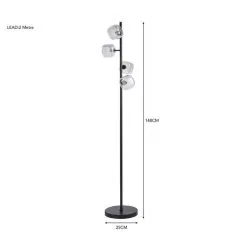 Elements Tollose 4 Light Floor Lamp -Dunelm Lights Sales 30768621 alt07