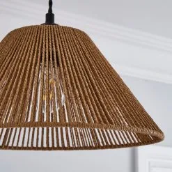 Dunelm Kabir Tapered String Pendant Shade -Dunelm Lights Sales 30768629 alt02