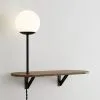 Elements Visby Shelf Wall Light Walnut