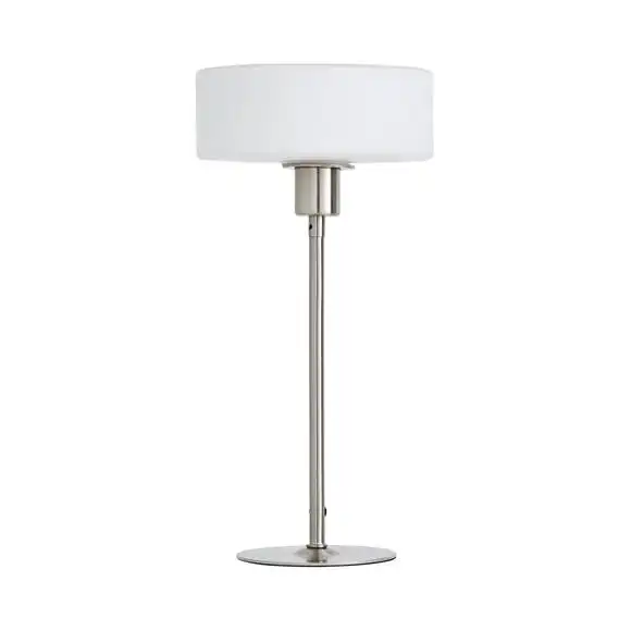 Dunelm Amelie Opal Glass Satin Nickel Table Lamp 5 Dunelm Amelie Opal Glass Satin Nickel Table Lamp - Image 5