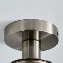 Dunelm Amelie Opal Satin Nickel Glass Flush Ceiling Fitting -Dunelm Lights Sales 30768664 alt03