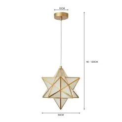 Dunelm Virgo Star 26cm Ceiling Fitting -Dunelm Lights Sales 30768667 alt07