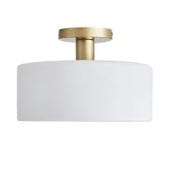 Dunelm Amelie Opal Gold Glass Flush Ceiling Fitting -Dunelm Lights Sales 30768668 alt05