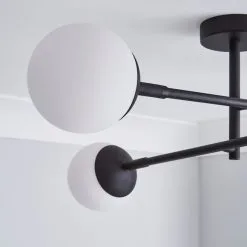 Dunelm Tela Bathroom 4 Light Ceiling Fitting Black -Dunelm Lights Sales 30769125 alt02