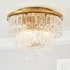 Dunelm Mankai Textured Glass Flush Ceiling Fitting -Dunelm Lights Sales 30769296