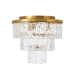 Dunelm Mankai Textured Glass Flush Ceiling Fitting -Dunelm Lights Sales 30769296 alt05