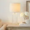 Dunelm Christine Ribbed Glass Table Lamp -Dunelm Lights Sales 30770025