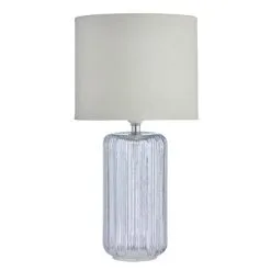 Dunelm Christine Ribbed Glass Table Lamp -Dunelm Lights Sales 30770025 alt03