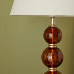 Dunelm Lilo Tortoiseshell Glass Table Lamp -Dunelm Lights Sales 30770033 alt02