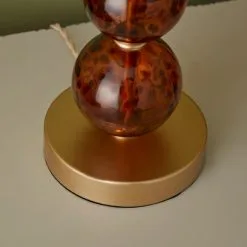 Dunelm Lilo Tortoiseshell Glass Table Lamp -Dunelm Lights Sales 30770033 alt03