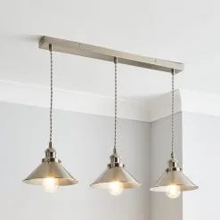 Dunelm Logan 3 Light Industrial Diner Ceiling Fitting