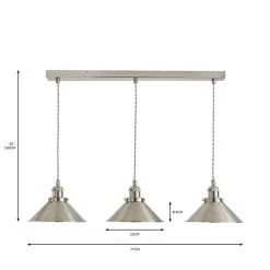 Dunelm Logan 3 Light Industrial Diner Ceiling Fitting -Dunelm Lights Sales 30770062 alt07