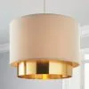 Dunelm Nesa Two Tier Brushed Gold Velvet Shade 8 Dunelm Nesa Two Tier Brushed Gold Velvet Shade -Dunelm Lights Sales 30770069