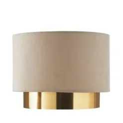 Dunelm Nesa Two Tier Brushed Gold Velvet Shade -Dunelm Lights Sales 30770069 alt05
