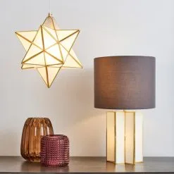 Dunelm Virgo Star Glass Table Lamp -Dunelm Lights Sales 30770079 alt06