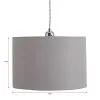 Dunelm Luna Dove Grey Drum Shade 28cm -Dunelm Lights Sales 30771039