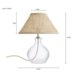 Dunelm Wescott Glass & Cane Table Lamp 11 Dunelm Wescott Glass & Cane Table Lamp -Dunelm Lights Sales 30771946 alt07