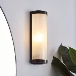 Dunelm Ripon Bathroom Wall Light Matt Black