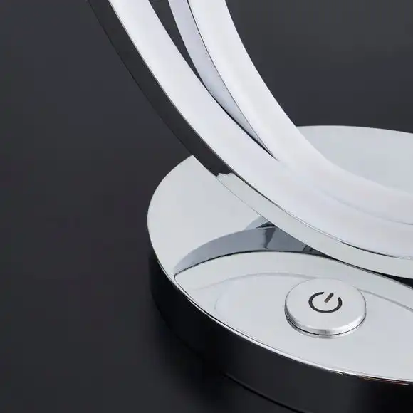 Dunelm Menton Dimmable Integrated Chrome LED Table Lamp 4 Dunelm Menton Dimmable Integrated Chrome LED Table Lamp - Image 4