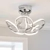 Dunelm Cortez 5 Light Integrated LED Swirl Semi-Flush Ceiling Fitting -Dunelm Lights Sales 30781655