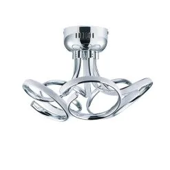 Dunelm Cortez 5 Light Integrated LED Swirl Semi-Flush Ceiling Fitting -Dunelm Lights Sales 30781655 alt04