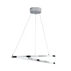 Dunelm Menton Integrated LED Swirl Chrome Semi-Flush Ceiling Fitting -Dunelm Lights Sales 30781656 alt04